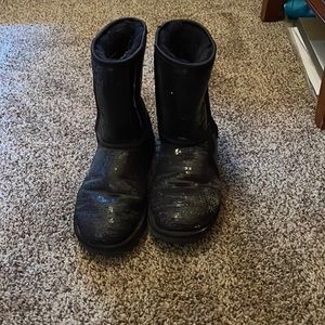 Women's size 10 sequin UGGs, used condition.